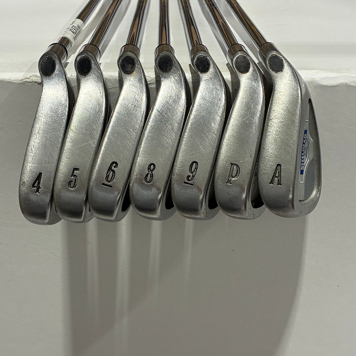 (We have a x16 7 iron) Callaway Steelhead X-14 Iron Set 4-P+A Stiff Flex *Missing 7 Iron