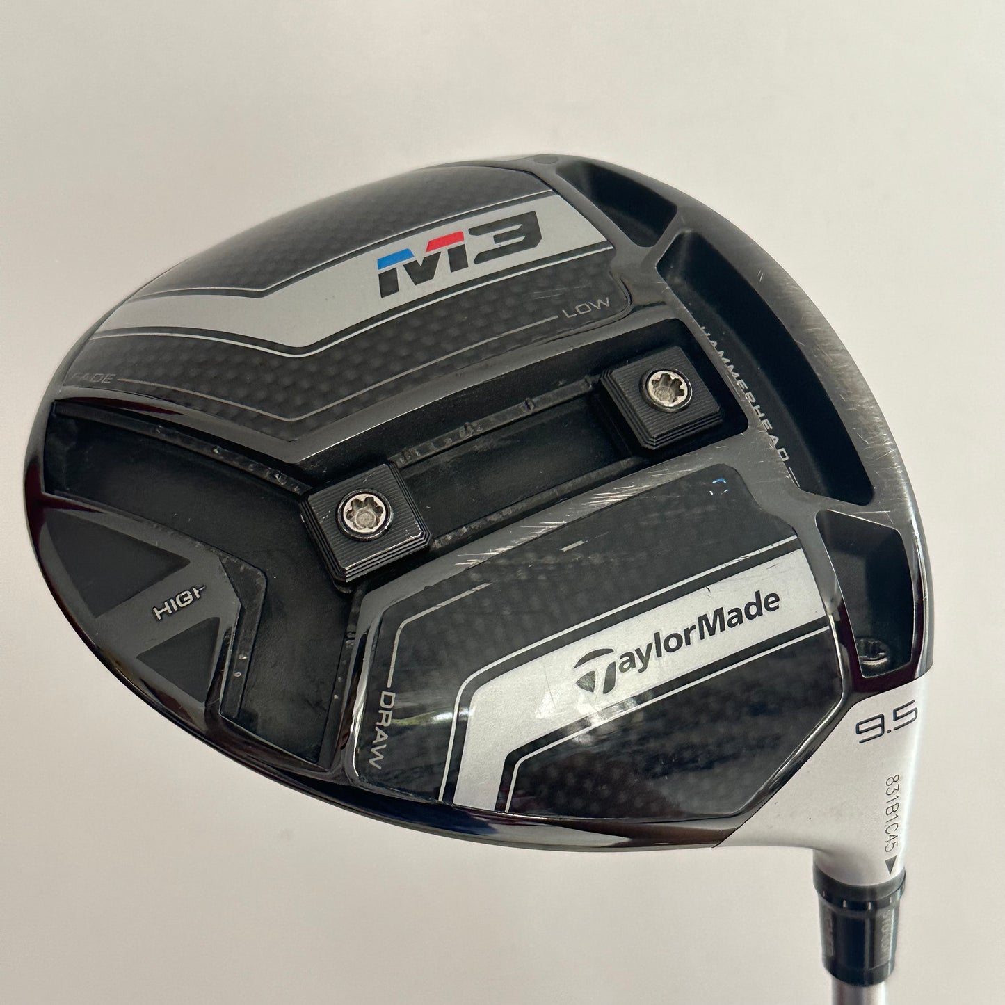 TaylorMade M3 9.5* Driver Stiff Flex Headcover Included
