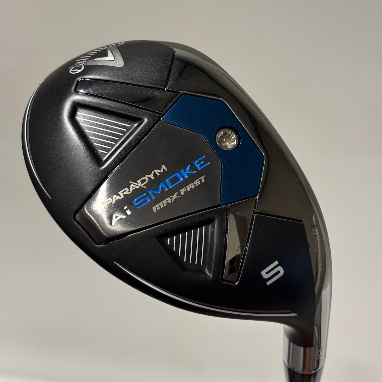 Callaway Paradym Ai Smoke Max Fast 5 Hybrid Stiff Flex Headcover Included