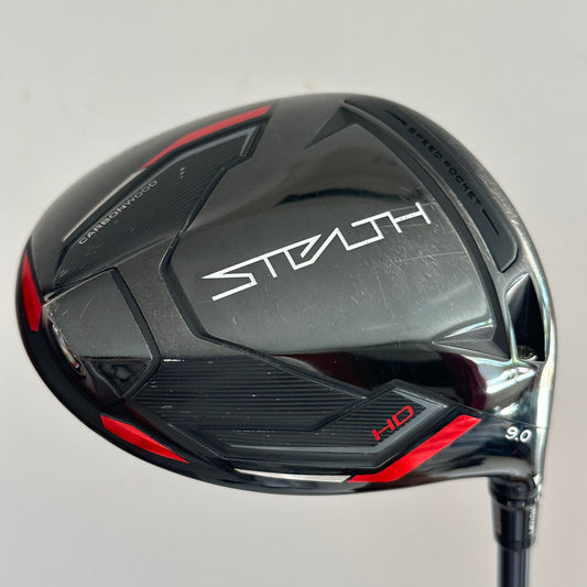 TaylorMade Stealth HD 9.0* Driver Stiff Flex Headcover Included