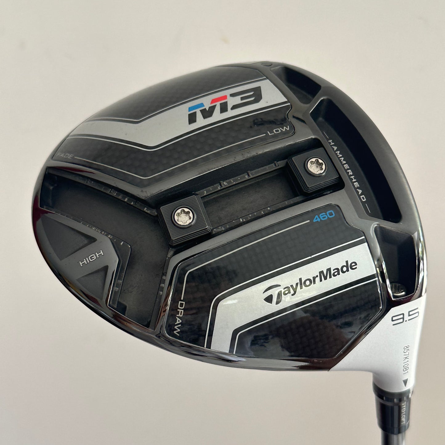 TaylorMade M3 9.5* Driver Stiff Flex Headcover Included