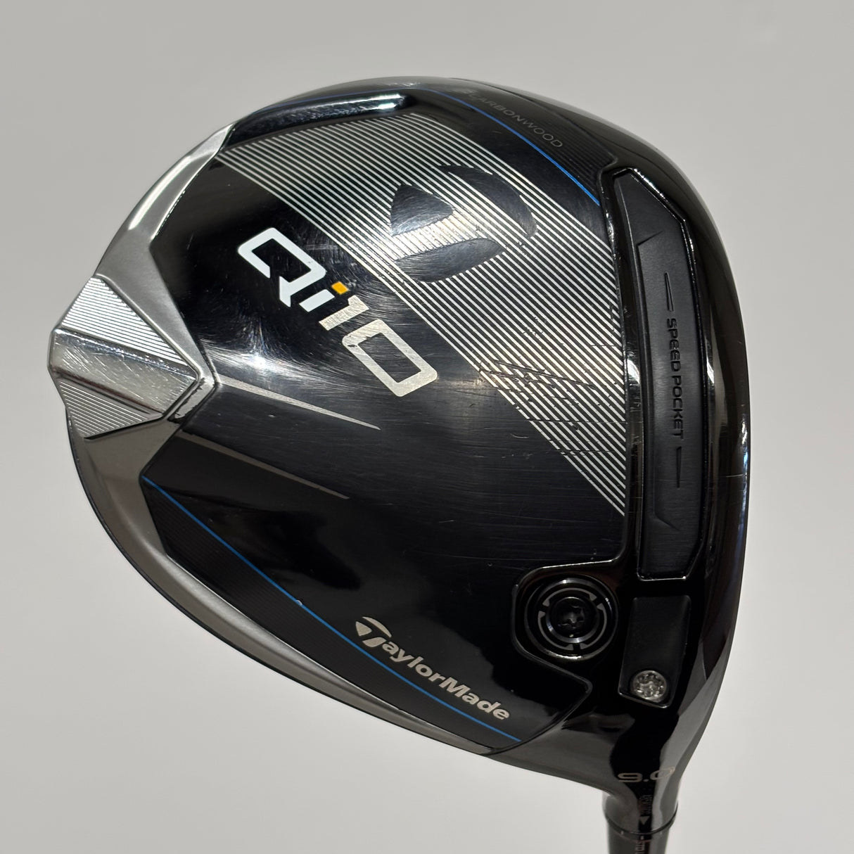 TaylorMade Qi10 9.0* Driver Stiff Flex Headcover Included