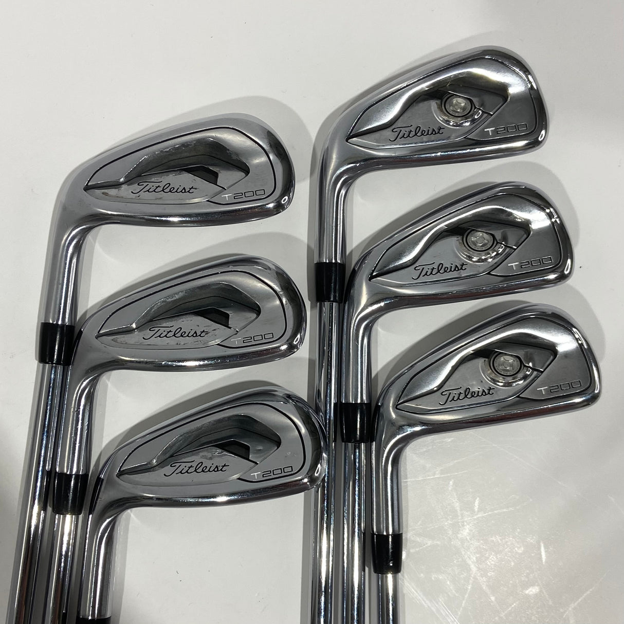 Left Hand Titleist T200 Iron Set 5-P Stiff Flex