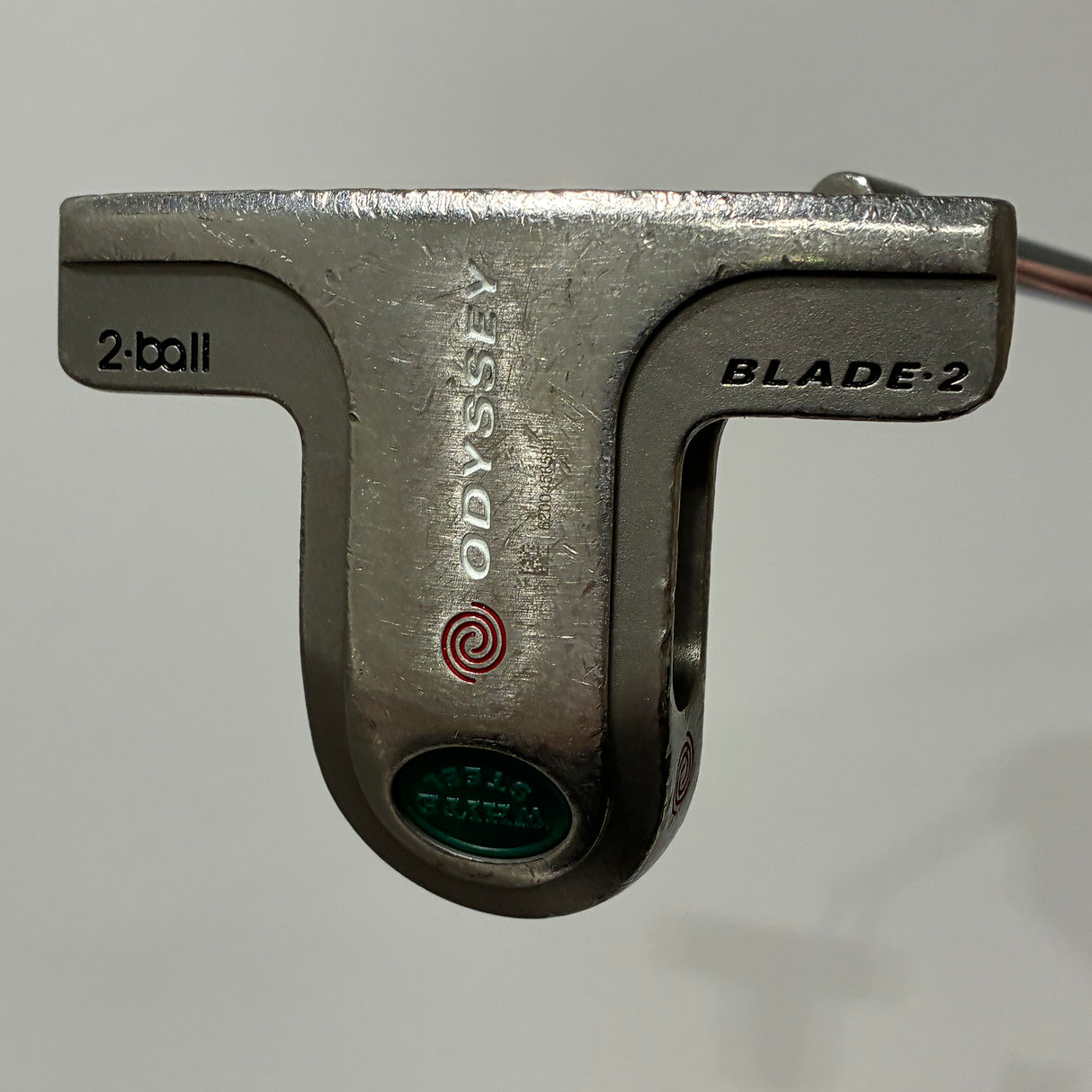 Odyssey White Steel 2-Ball Blade 2 35 Inch Putter