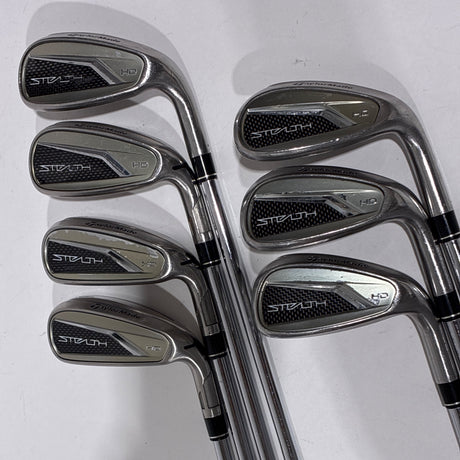 TaylorMade Stealth HD Iron Set 6-P+A+S Stiff Flex – Back (full set)