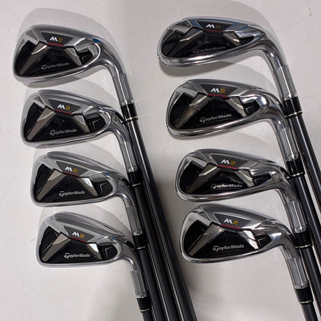 TaylorMade M2 Iron Set 5-P+A+S Stiff Flex – Back (full set)
