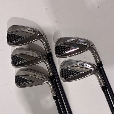TaylorMade Stealth Iron Set 6-P Stiff Flex – Back (full set)