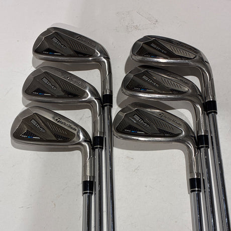TaylorMade SIM2 Max OS Iron Set 5-P Stiff Flex – Back (full set)