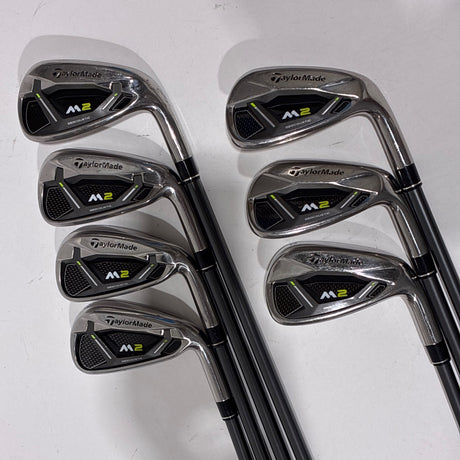 TaylorMade M2 (2019) Iron Set 5-P+A Stiff Flex – Back (full set)