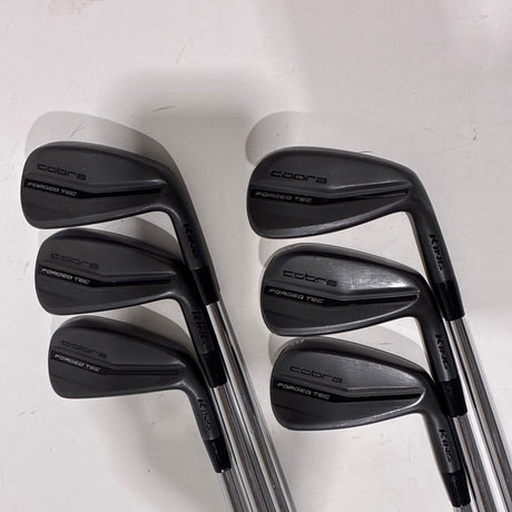Cobra King KingForged Tec BLACK (2023) Iron Set 5-P Stiff Flex – Back (full set)
