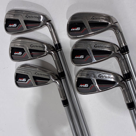 TaylorMade M6 Iron Set 5-P Stiff Flex – Back (full set)