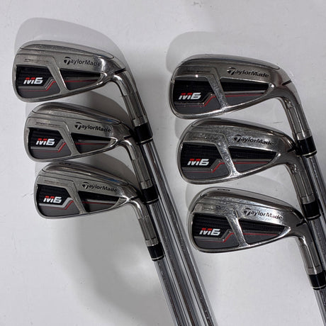 TaylorMade M6 Iron Set 5-P Stiff Flex – Back (full set)
