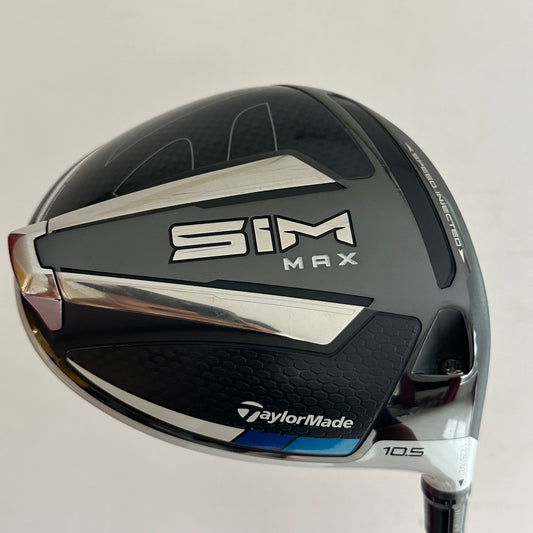 TaylorMade SIM Max 10.5* Driver Stiff Flex Headcover Included