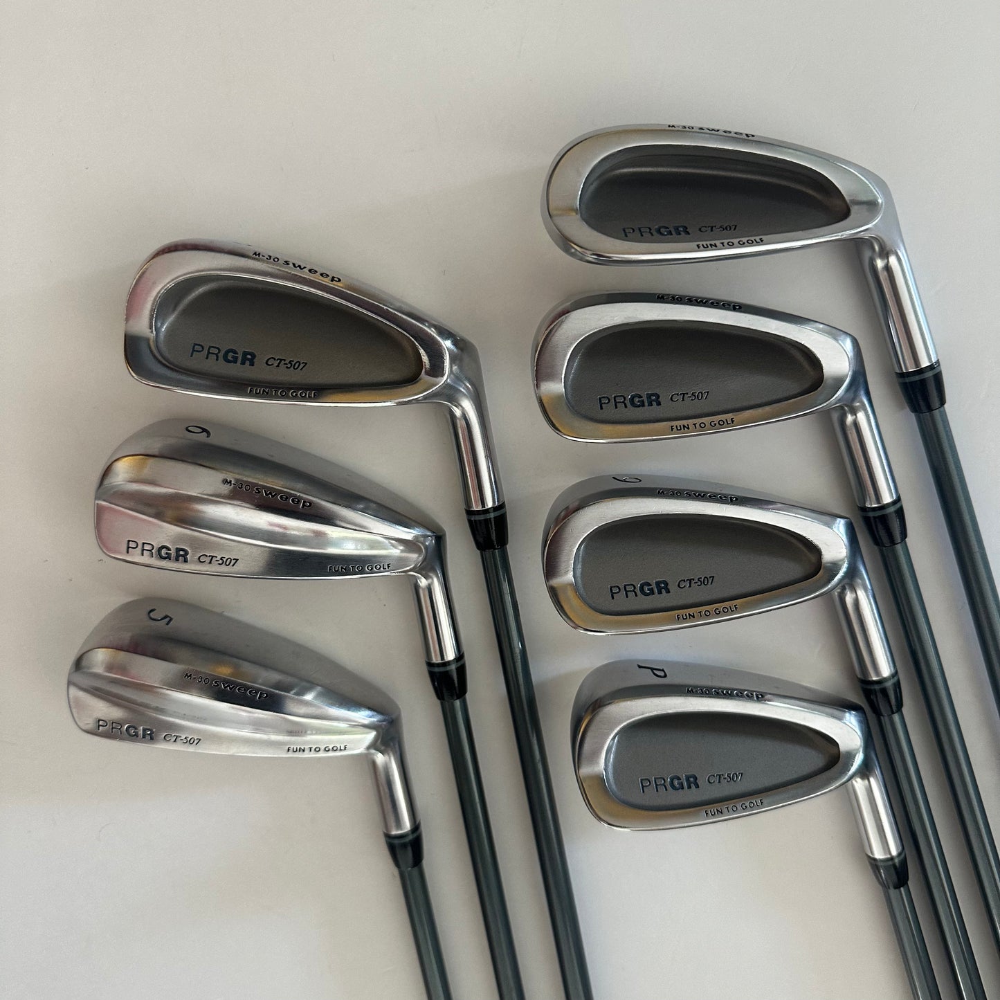 PRGR CT-507 レディースアイアンセット 7本 プロギア PRGR CT-507 アイアンセット レディース 7本 L 右 良品