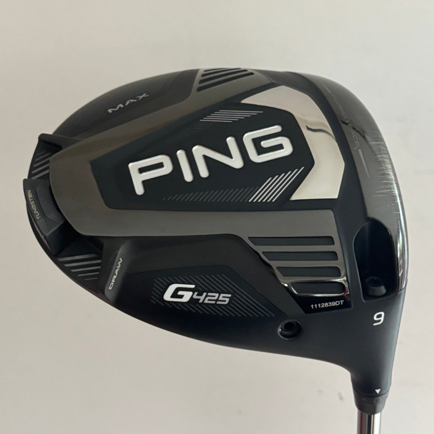 Ping G425 Max 9.0* Driver Stiff Flex Headcover Included