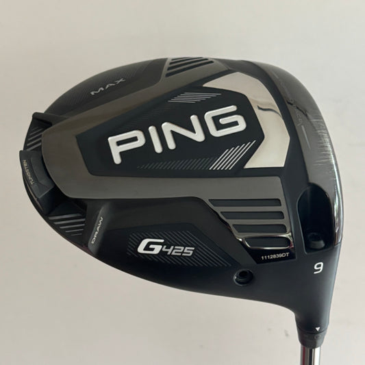 Ping G425 Max 9.0* Driver Stiff Flex Headcover Included