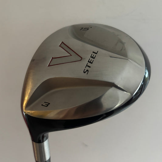 Left Hand TaylorMade V Steel 3 Wood Regular Flex