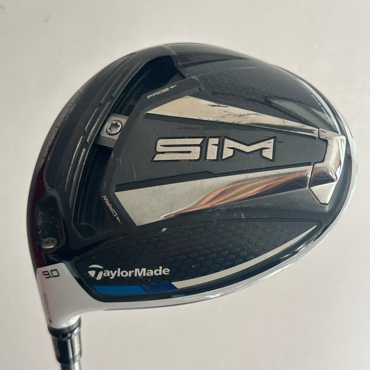 Left Hand TaylorMade SIM 9.0* Driver Stiff Flex Headcover Included