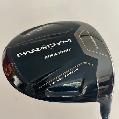 Callaway Paradym MAX FAST 9.5* Driver Stiff Flex Headcover Included