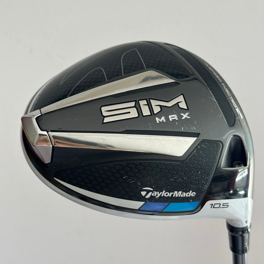 TaylorMade SIM Max 10.5* Driver Stiff Flex Headcover Included