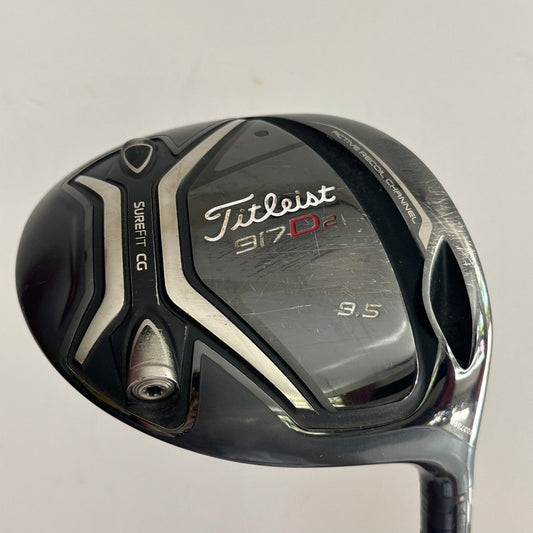 Titleist 917 D2 9.5* Driver Stiff Flex Headcover Included