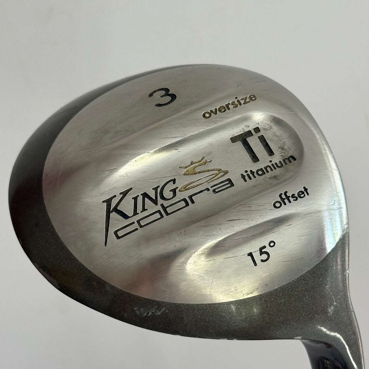 Cobra King Oversize Titanium Offset 3 Wood Regular Flex Headcover Included