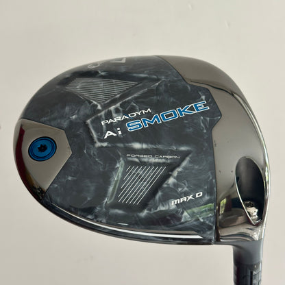 Callaway Paradym Ai Smoke Max D 10.5* Driver Stiff Flex Headcover Included