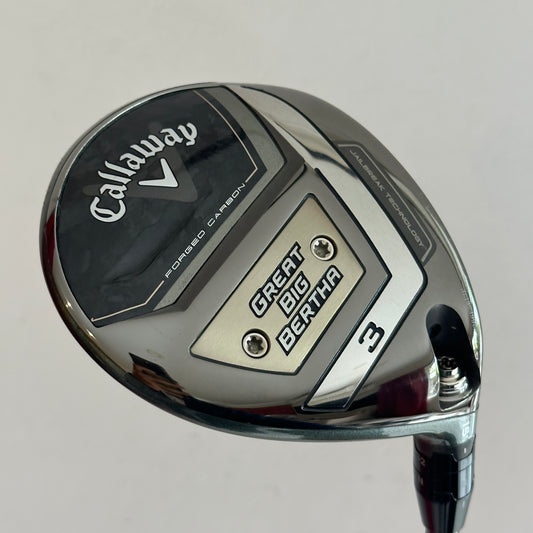 Callaway Great Big Bertha (2023) 3 Wood Stiff Flex Headcover Included